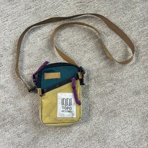 Topo Designs Yellow and Blue Crossbody Bag